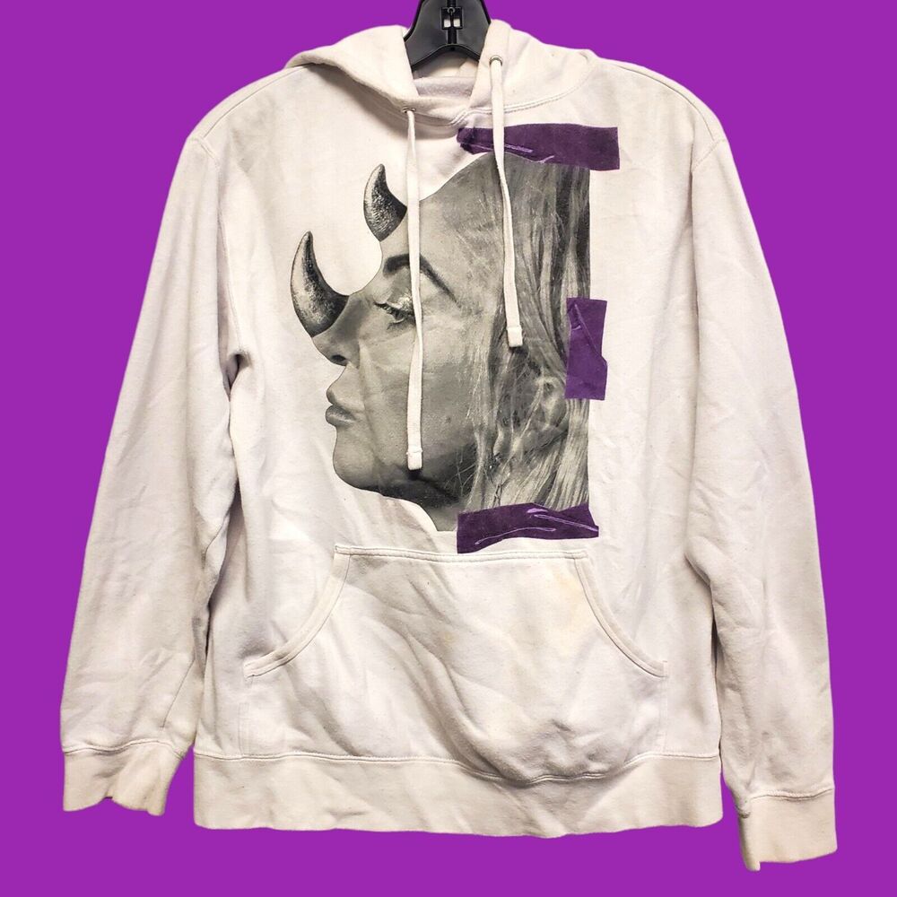 LADY GAGA Sweater Adult Small White JOANNE WORLD TOUR Hoodie Concert Music Merch